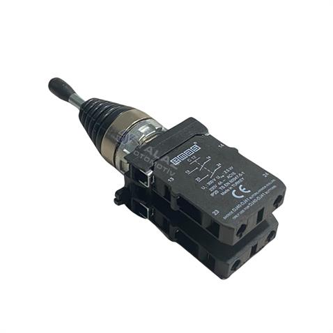 EMAS CM SERİSİ JOYSTICK BUTON METAL (YAYLI) (4 POZİSYONLU) (2NO+2NO) (22 MM)