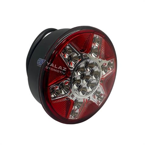 FARPLAS 24V PARK-SİNYAL-STOP LAMBASI LEDLİ (YUVARLAK) GÜLERYÜZ COBRA-MITSUBISHI-OTOKAR-TEMSA (122 MM