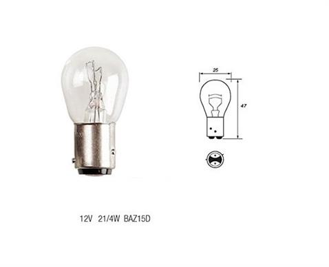TRIFA 12V 1016 AMPUL 21/4W (ŞAŞI YAKIN TIRNAK) GERMANY