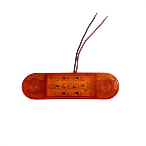 12V-24V PARMAK LAMBA 9-LEDLİ SARI GENİŞ (85*25 MM) 