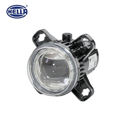 HELLA 12V-24V LED FAR MERCEKLİ (KISA HÜZME) (GÜNDÜZ SÜRÜŞ LEDLİ) (YUVARLAK 90 MM) SOL