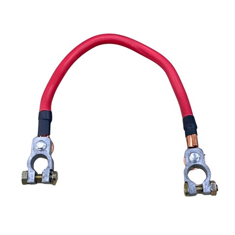 12V > 24V ÇİFT AKÜ ARA BAĞLANTI KABLOSU 50 MM (KUTUP BAŞLI) (450 MM) KIRMIZI