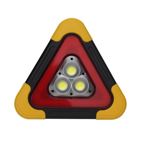 ÜÇGEN REFLEKTÖR-EL FENERİ LEDLİ ÇAKARLI (ŞARJLI-GÜNEŞ ENERJİLİ-POWERBANK-USB ÇIKIŞLI) (270*270 MM)