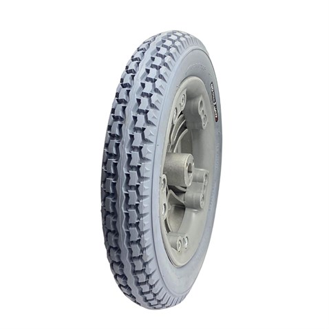 ARKA TEKERLEK SİLİKON DOLGU ALÜMİNYUM JANTLI 62-203 GRİ (12 1/2 X 2 1/4) ENGELLİ ARACI