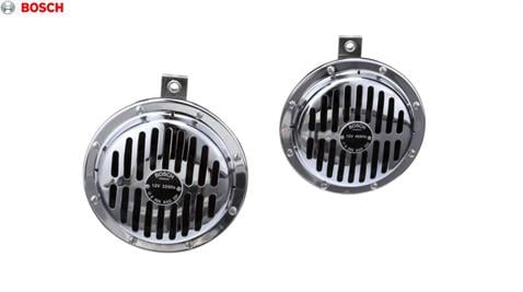BOSCH 12V DİDİT KORNA SÜPERTON 325/400 HZ KROM TAKIM (156 MM)