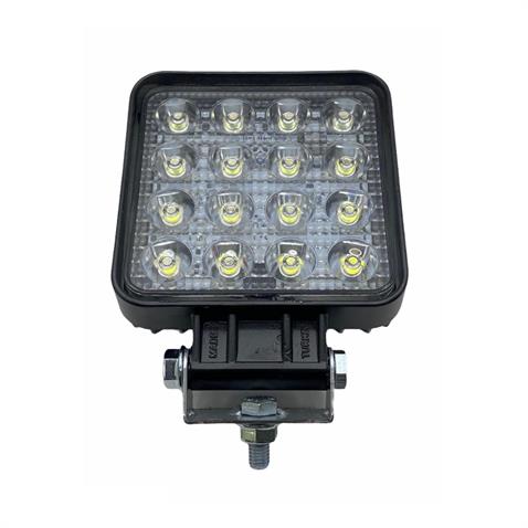 10V-30V ÇALIŞMA LAMBASI KARE 48W (16 X 3W POWER LEDLİ) (106*106 MM)