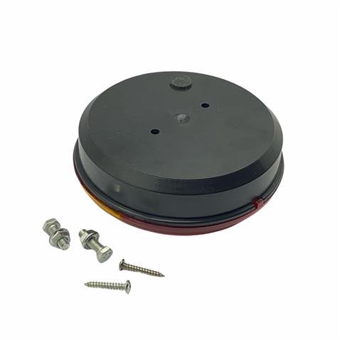 ÇERKEZ 24V STOP LAMBASI YUVARLAK (LEDLİ) (3 FONKSİYONLU) (SARI-KIRMIZI) (140*50 MM)