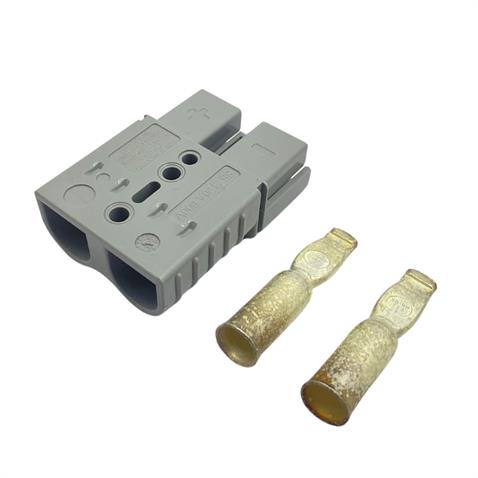 600V ELEKTRİKLİ FORKLİFT AKÜ SOKETİ 120 A 35 MM (GRİ) (ÇAP:46 BOY:64 MM)