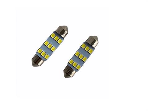 12V SOFİT AMPUL 12 LEDLİ BEYAZ CANBUS (39 MM) (2 AD)