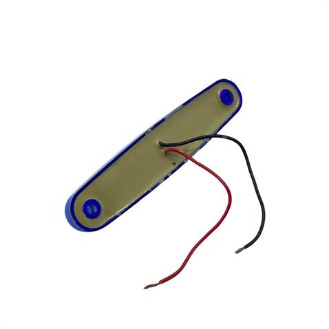 12V PARMAK LAMBA NEON LEDLİ KABLOLU MAVİ (118*23 MM) 