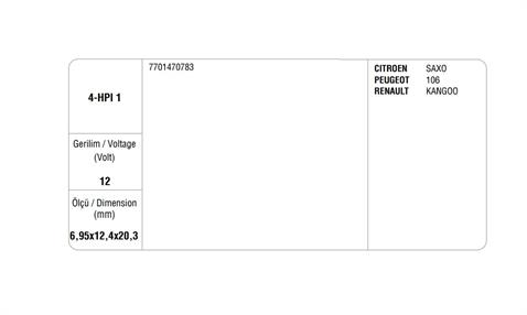 DİREKSİYON POMPA KÖMÜRÜ RENAULT R19 (4 AD)