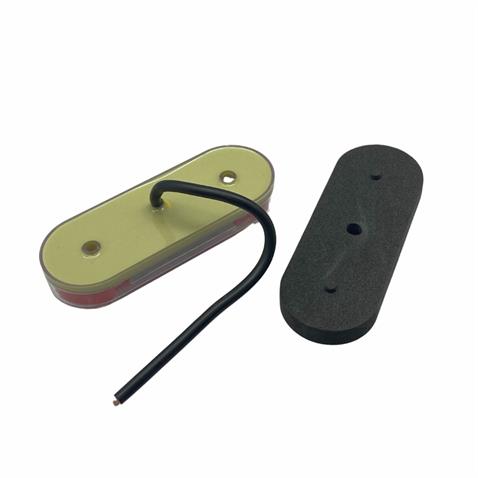 12V-24V İKAZ-POZİSYON LAMBASI (PLAKA LAMBASI) (3 FONKSİYONLU) (KIRMIZI NEON LEDLİ) (120*44 MM)
