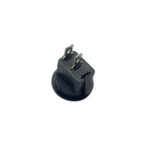 TUŞLU ANAHTAR YUVARLAK (2 FİŞ) (6A 250V / 20A 125V AC) (ON-OFF) (20 MM)