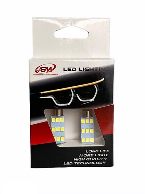 12V SOFİT AMPUL 12 LEDLİ BEYAZ CANBUS (39 MM) (2 AD)