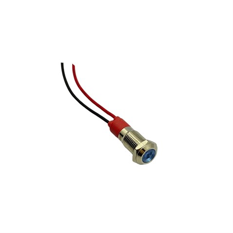 12V-24V GÖZ LAMBASI MAVİ LEDLİ (8 MM)
