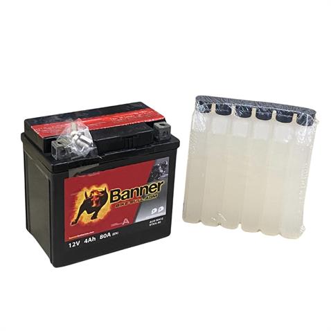 BANNER 12V 4 AH MOTOSİKLET AKÜSÜ AGM 80 A (EN) (113*70*105) (YTX5L-BS)
