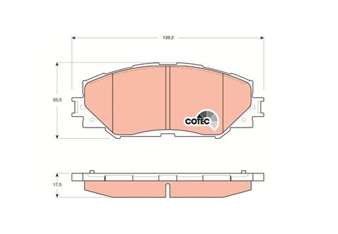 TRW ÖN FREN BALATASI TOYOTA AURIS/COROLLA/RAV4/VERSO/YARIS