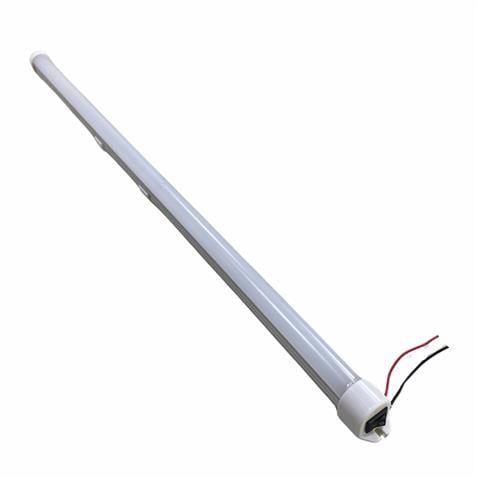 12V FLORESAN TAVAN LAMBASI LEDLİ BEYAZ ANAHTARLI (BUZLU CAM) (47 CM)