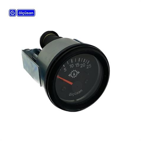 ÖLÇÜSAN 12V YAĞ SAATİ 25 BAR 52 MM