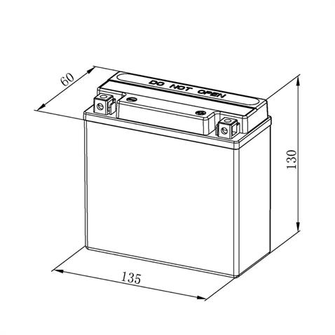 BOSCH 12V 5.5 AH MOTOSİKLET AKÜSÜ AGM 75 A (EN) (135*60*130) (12N5.5-3B)