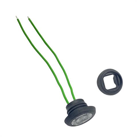 FRISTOM 12V-24V GÖZ-AYNA ALTI-GÜNDÜZ SÜRÜŞ LAMBASI LED YEŞİL (ÇAP:20 MM) E9