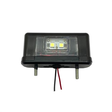 12V-24V PLAKA LAMBASI 2 LEDLİ (SİYAH) (82*30 MM)