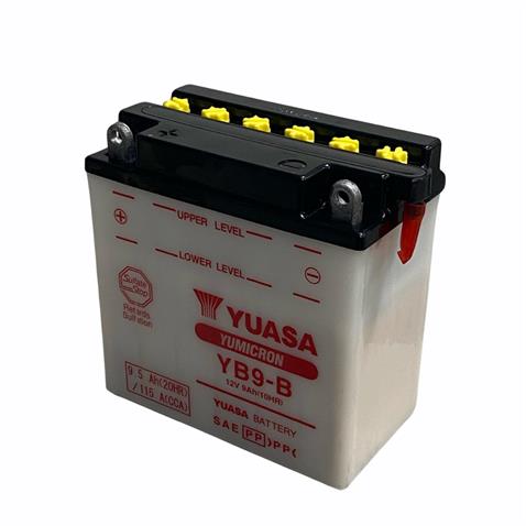 YUASA 12V 9 AH MOTOSİKLET AKÜSÜ 130 A (EN) (138*77*131) (YB9-B) (+/-) ** TERS **