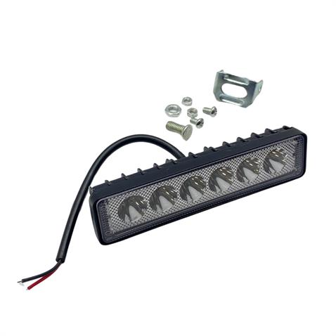 12V-24V ÇALIŞMA LAMBASI/OFF-ROAD İNCE TİP (6 X 3W LEDLİ) (160*45 MM)