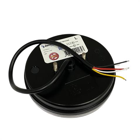 10V-30V STOP LAMBASI YUVARLAK (NEON LEDLİ) (3 FONKSİYONLU-KAYAR SİNYAL) (KIRMIZI-SARI) 140*35 MM SOL