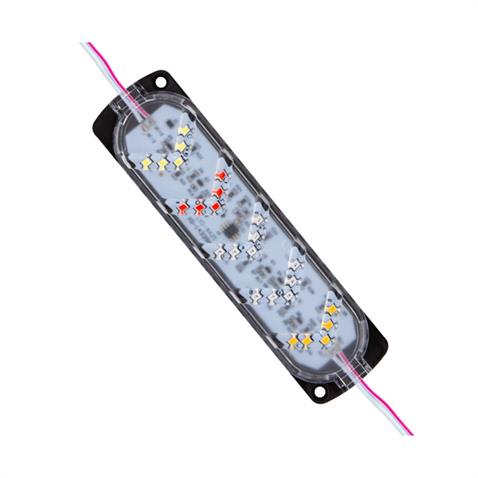 12V ÇAKAR LAMBA RGB LEDLİ (OK İŞARETLİ) (KIRMIZ/YEŞİL/MAVİ) (142*37 MM)