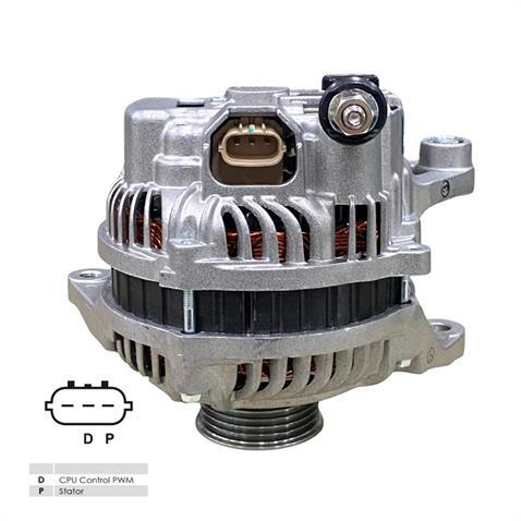 12V ALTERNATÖR DİNAMO MITSUBISHI TİPİ 90 A (3 FİŞ) (D-P) MAZDA 2/3-NISSAN NAVARA/SKYSTAR
