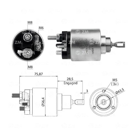 12V MARŞ OTOMATİĞİ BOSCH TİPİ CITROEN JUMPER-FIAT DUCATO-IVECO DAILY-PEUGEOT BOXER