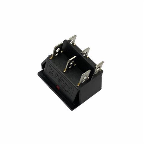 TUŞLU ANAHTAR KARE IŞIKLI (BÜYÜK BOY) (6 FİŞ) (ON-OFF-ON) (16A 250V AC / 20A 125V AC)