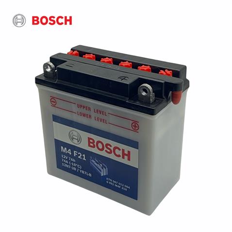 BOSCH 12V 7 AH MOTOSİKLET AKÜSÜ 74 A (EN) (136*76*134) (M4 F21) (12N7-3B) (YB7L-B) (-/+)