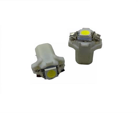12V DUYLU GÖSTERGE AMPULÜ DİPSİZ (TEK LEDLİ) BEYAZ (2 AD)