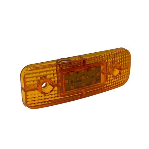 24V YAN SİNYAL LAMBASI DORSE SİDE MARKER SARI (9 LEDLİ) (115*40 MM)