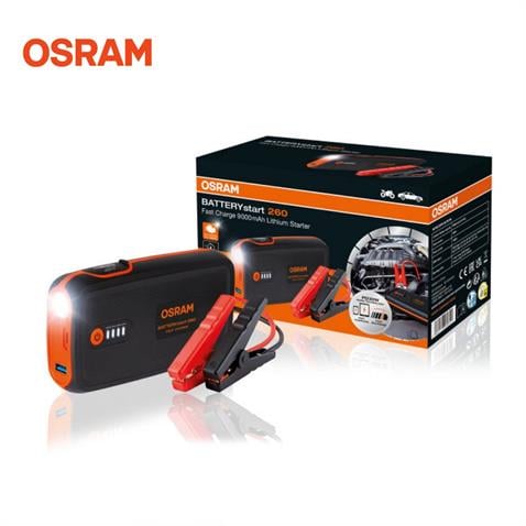 OSRAM 12V AKÜ TAKVİYE CİHAZI (BOOSTER) (1000A) (USB MICRO) (USB 2.4 A POWERBANK) (LED IŞIK)