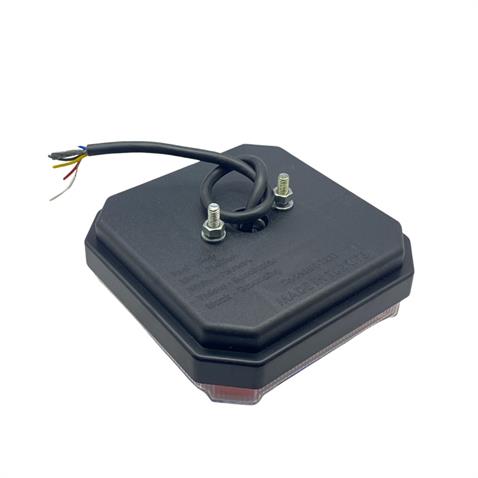 12V-24V STOP LAMBASI KARE (NEON LEDLİ) (4 FONKSİYONLU) (140*140 MM)