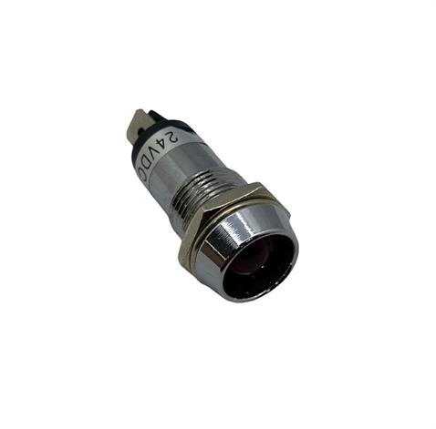 ENG 24V GÖZ LAMBASI KIRMIZI (METAL) (LEDLİ) (14 MM)