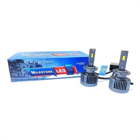 PHOTON 12V-24V D4S/D4R CSP LED XENON FAR AMPUL SETİ 6000K 12000 LÜMEN (MİLESTONE) (BALASTSIZ)