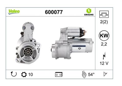 VALEO 12V MARŞ MOTORU 10 DİŞ HYUNDAI H1/STAREX-KIA BONGO