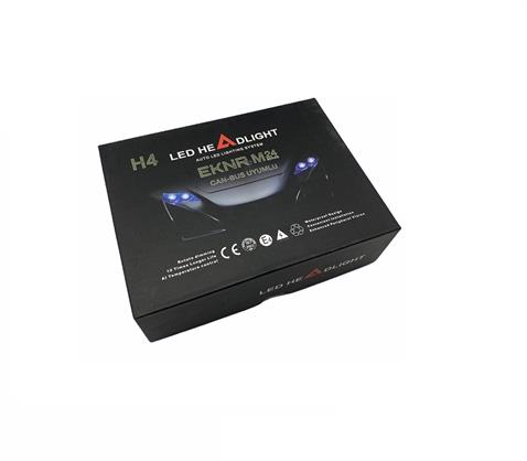 9V-32V H4 DOB LED XENON FAR AMPUL SETİ 6500K 8000 LÜMEN CANBUS