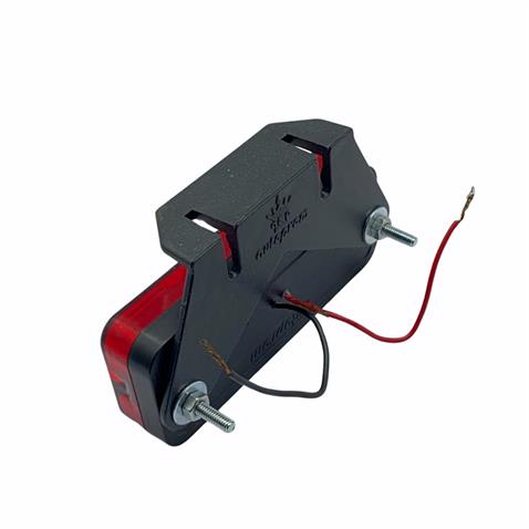 12V-24V YAN İKAZ LAMBASI DORSE SİDE MARKER KIRMIZI (8 LEDLİ) (100*40 MM)