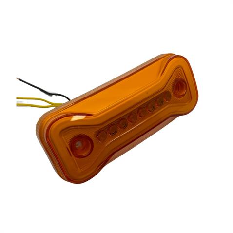 12V-24V YAN SİNYAL LAMBASI DORSE SİDE MARKER SARI-SARI (NEON LEDLİ) (2 FONKSİYONLU) 113*47 MM