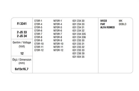 MARŞ KÖMÜRÜ MARELLI DİZEL (4 AD)