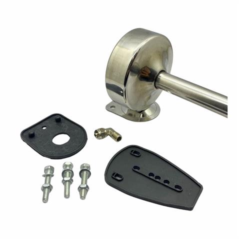 HAVALI KORNA TEKLİ KROM 520 MM (MARİN) *** (VALF VE BOBİN MEVCUT DEĞİL) ***