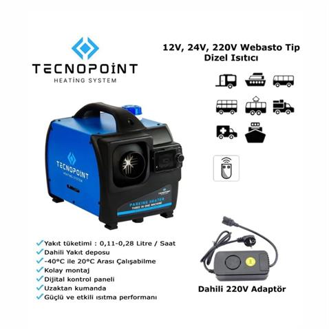 12V-24V-220V ÇANTA TİPİ DİZEL ISITICI D4 5 KW WEBASTO
