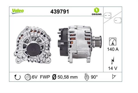 VALEO 12V ALTERNATÖR DİNAMO 140 A (LIN2) AUDI-SEAT-SKODA-VW