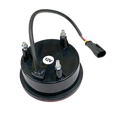 12V SİNYAL LAMBASI (REFLEKTÖRLÜ) 6 LEDLİ SARI (YUVARLAK 98 MM)