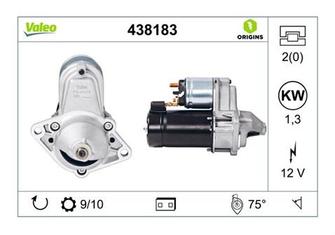 VALEO 12V MARŞ MOTORU 10 DİŞ 1.3KW CHEVROLET AVEO/KALOS/LACETTİ-DAEWOO-OPEL COMBO/CORSA/ASTRA/VECTRA